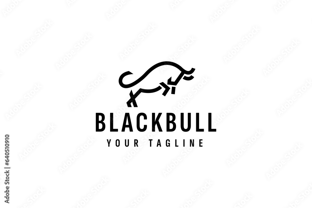 Bull logo vector icon illustration Bull logo vector icon illustration