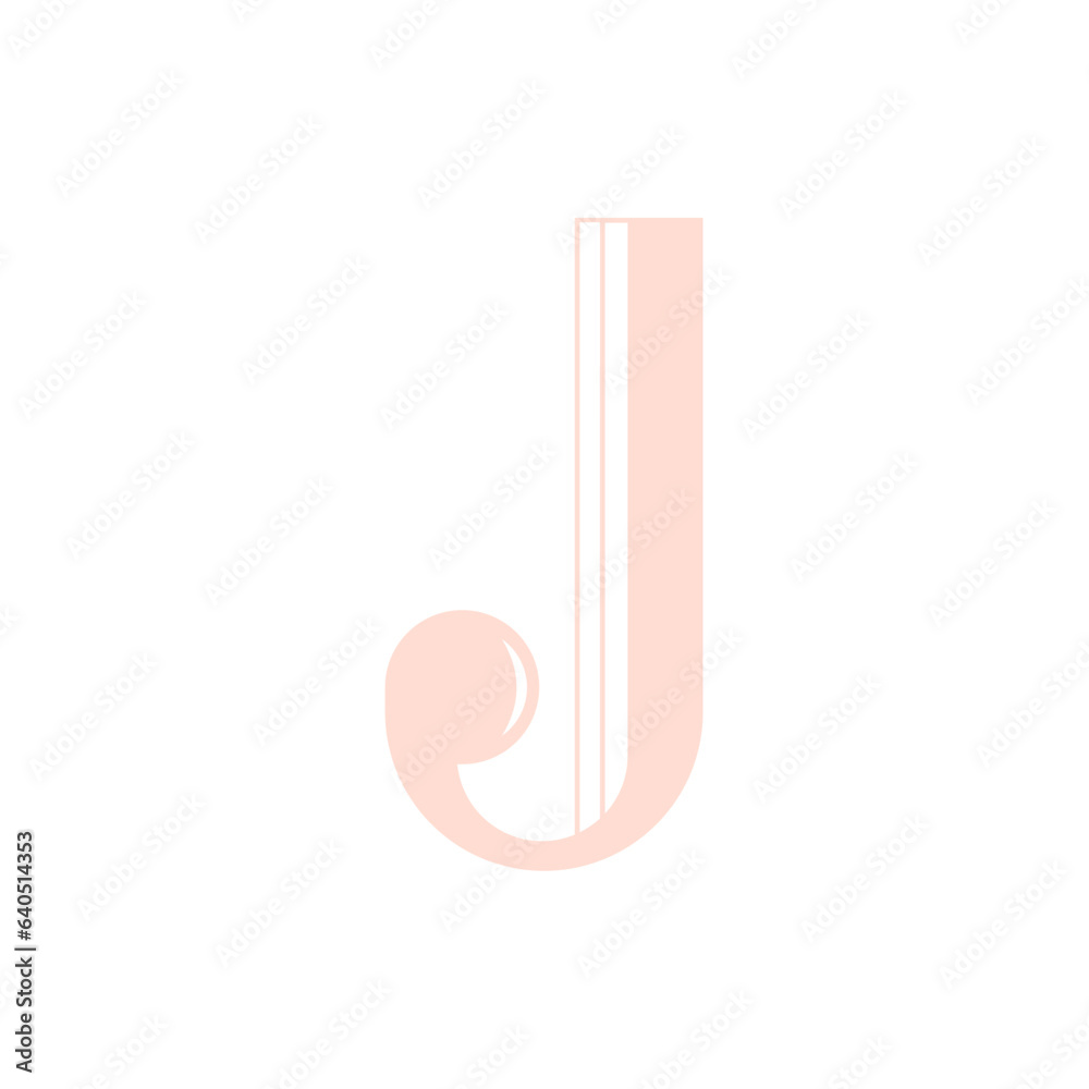 Monogram design vector logo. Monogram initial letter mark J logo design. Monogram design vector logo. Monogram initial letter mark J logo design simple J monogram