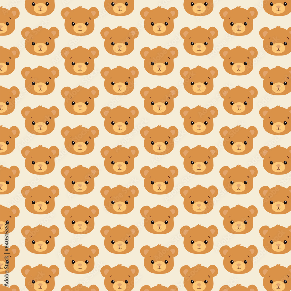 Bear pattern design, very cute for decoration, wallpaper, wrapping paper or others.