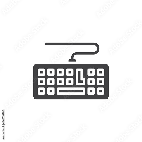 Computer keyboard vector icon