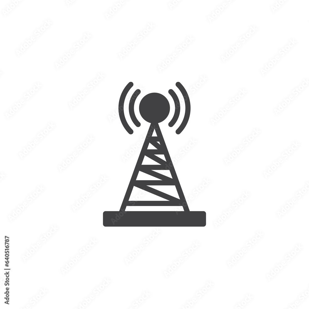 Signal tower vector icon Signal tower vector icon