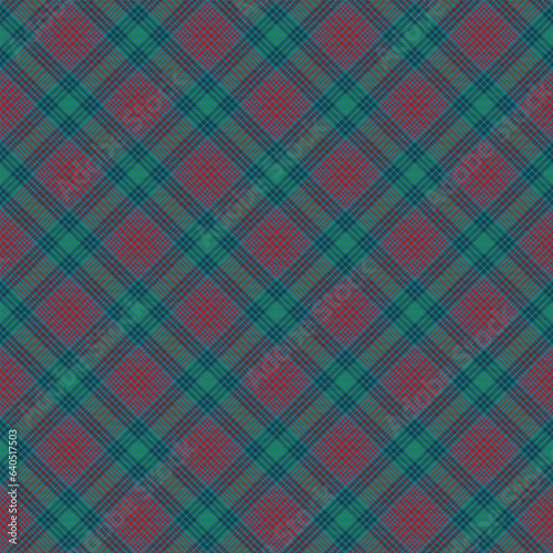 Christmas Classic Plaid textured Seamless Pattern