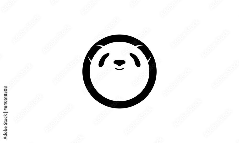 panda on white