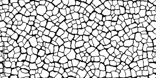 Stone wall, black and white background, vector design
