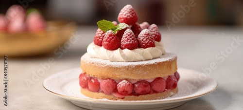 strawberry cake tart pie dessert pastry food  ai