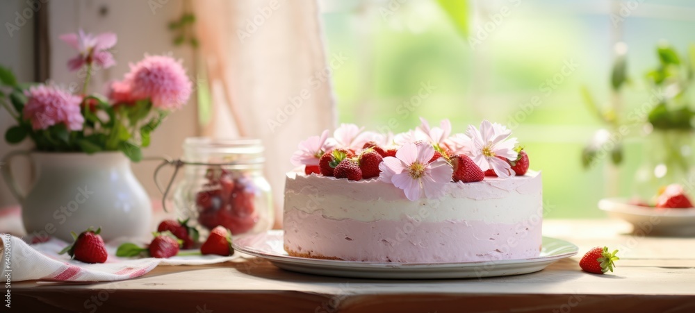 strawberry cake tart pie dessert pastry food, ai strawberry cake tart pie dessert pastry food, ai