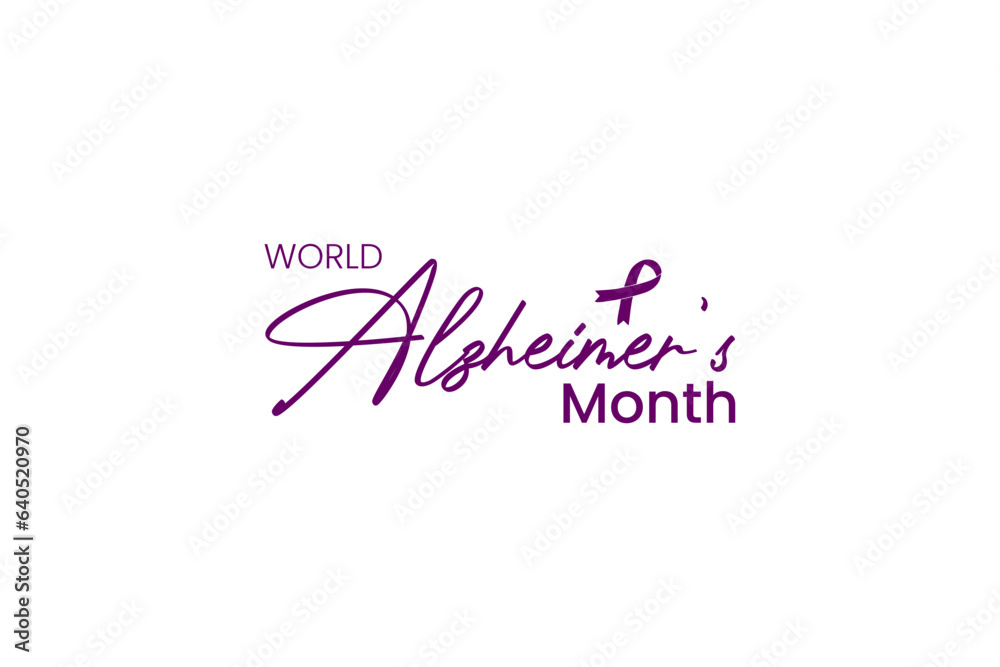 World Alzheimer's Month background template Holiday concept World Alzheimer's Month background template Holiday concept