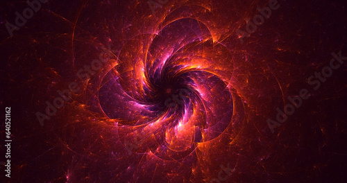 3D rendering abstract round light background