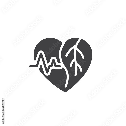 Heart health vector icon