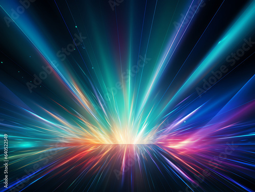 Abstract prismatic colorful overlay bright light background, futuristic and dreamy