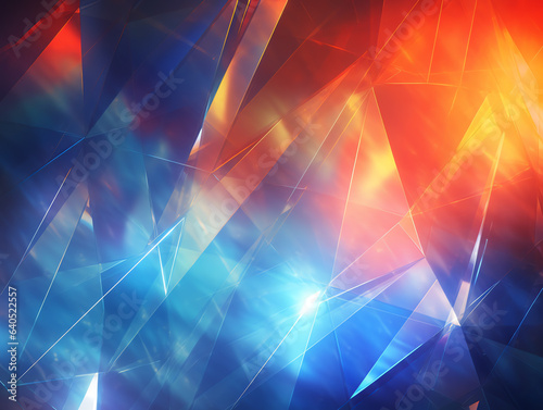 Abstract prismatic colorful overlay bright light background, futuristic and dreamy