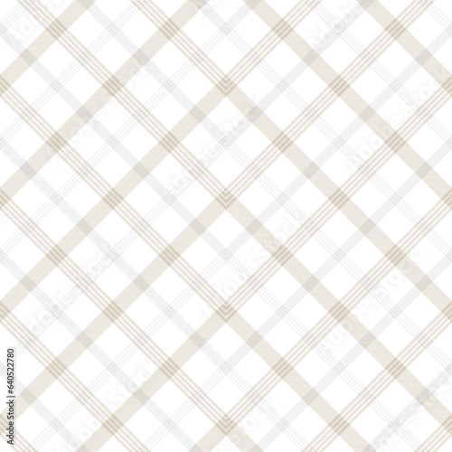 Neutral Colour Classic Plaid textured Seamless Pattern