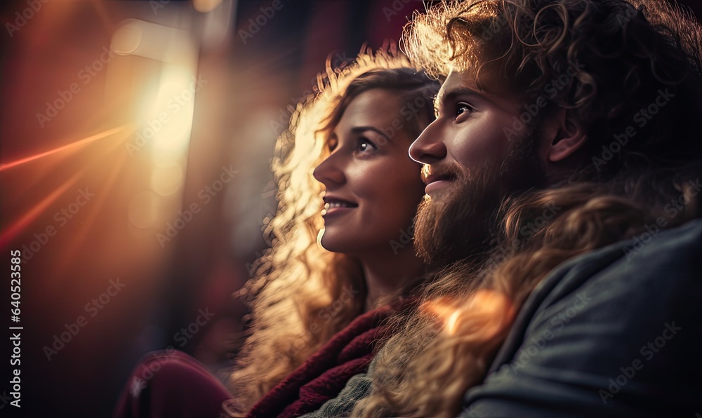 Photo of a couple sitting together Photo of a couple sitting together