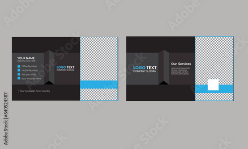 This is a unique and modern business card which will attract to everyone - vector