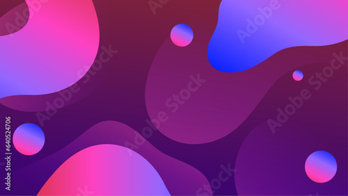 Fluid gradient background vector. Cute and minimal style posters with purple blue, vibrant organic shapes and liquid color. Modern wallpaper design for social media, idol poster, banner, flyer.