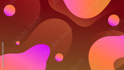 Fluid gradient background vector. Cute and minimal style posters with colorful, vibrant organic shapes and liquid color. Modern wallpaper design for social media, idol poster, banner, flyer.