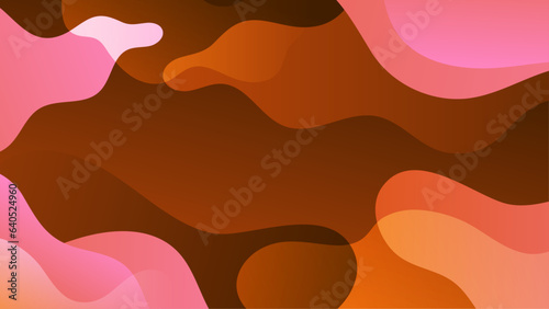 Fluid gradient background vector. Cute and minimal style posters with colorful, vibrant organic shapes and liquid color. Modern wallpaper design for social media, idol poster, banner, flyer.