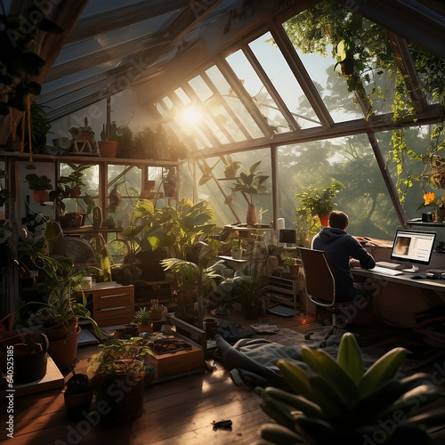 Coding in Nature s Embrace  Programming Workshop Bathed in Skylight and Greenery