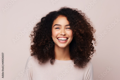 Cheerful Young Woman Model On White Background .   oncept Working In The Fashion Industry  Embracing Diversity In Fashion  Fashion For All Body Types  How To Express Your Personal Style