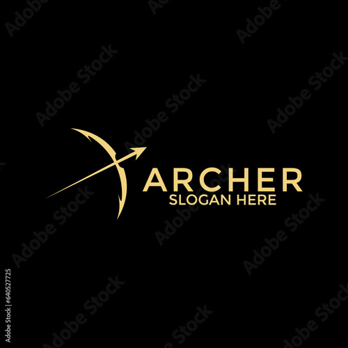 archer logo vector, creative archer logo design template