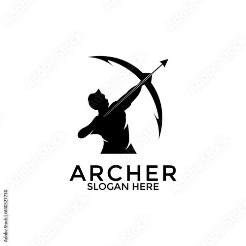 archer logo vector, creative archer logo design template