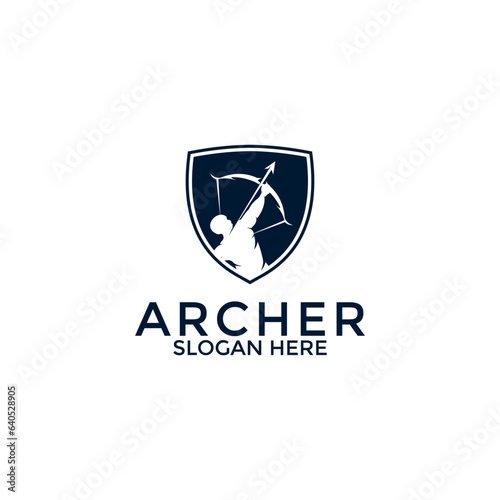 archer logo vector, creative archer logo design template