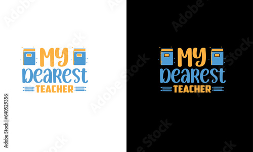 Teachers day T shirt design.