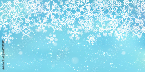 クリスマス　雪　風景　冬　背景