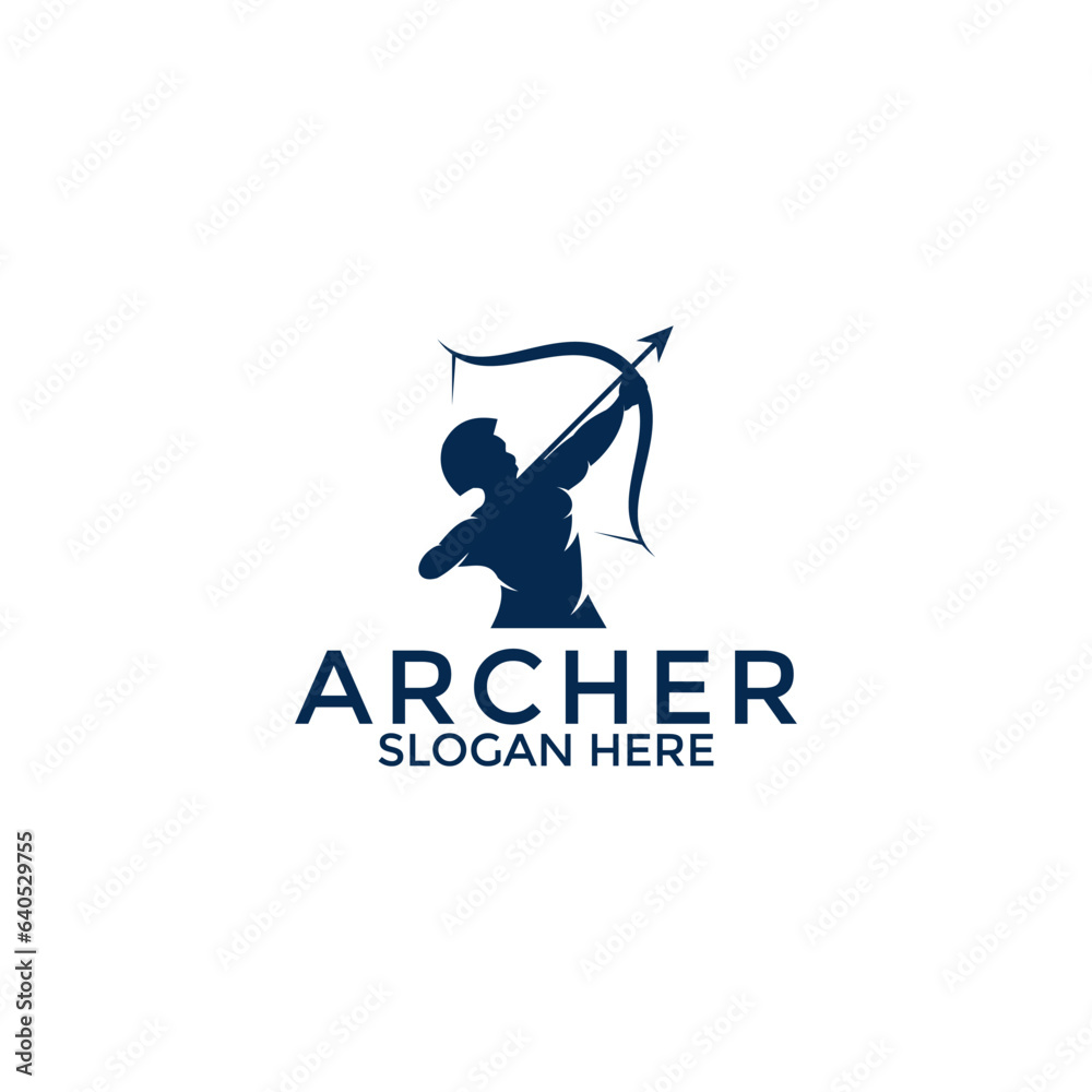 archer logo vector, creative archer logo design template