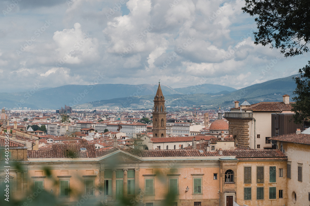 Boboli Garden, view of town Florence