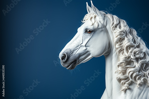 Beautiful majestic horse. Generative ai