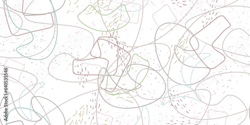 Chaotic Simple Seamless Pattern Textile One Line