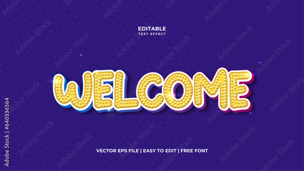 Welcome Comic style editable text effect Welcome Comic style editable text effect