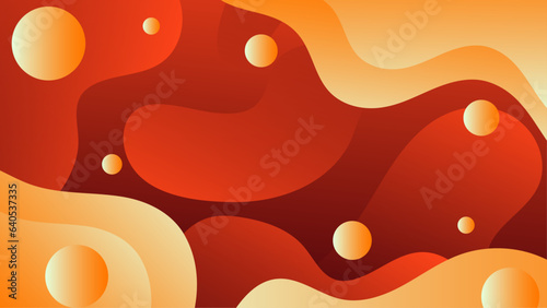 Fluid gradient background vector. Cute and minimal style posters with Red orange, vibrant organic shapes and liquid color. Modern wallpaper design for social media, idol poster, banner, flyer.