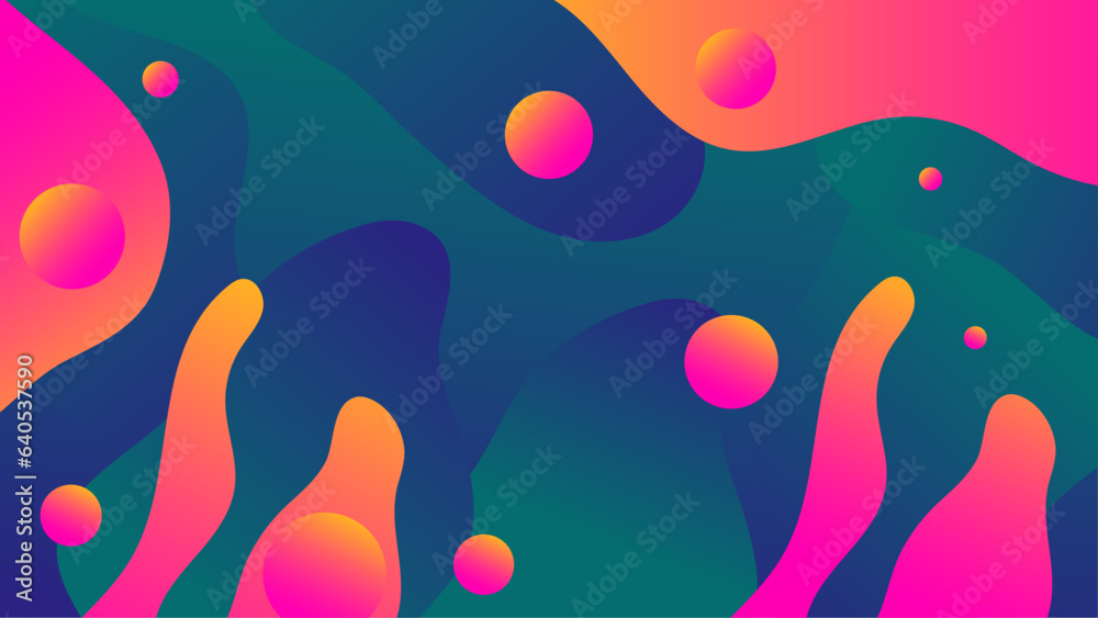 Fototapeta premium colorful Wave Fluid with sparkling design background