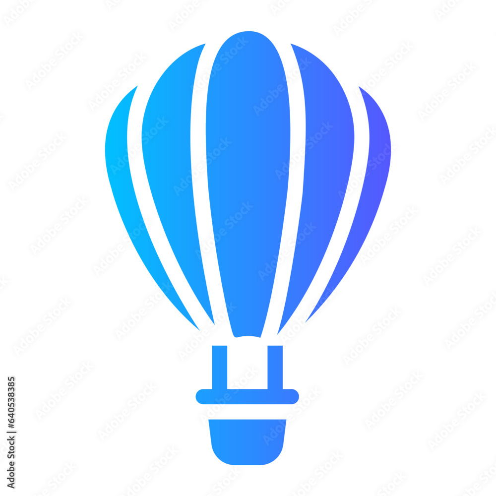 Obraz premium air balloon Gradient icon