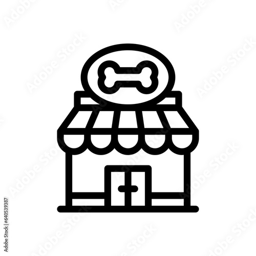 pet shop line icon