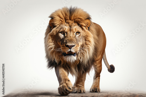 a lion on isolate white background © sakepaint