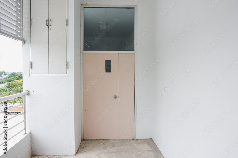 Fire doors in the building Fire doors in the building