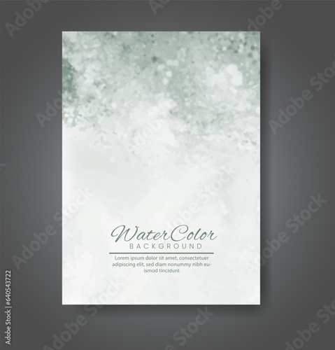 Cover template with watercolor background. Design for your cover  date  postcard  banner  logo.