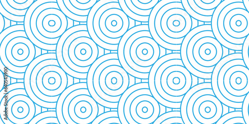 Seamless geometric ocean spiral pattern and abstract circle wave lines. blue seamless tile stripe geomatics overloping create retro square line backdrop pattern background. Overlapping Pattern.