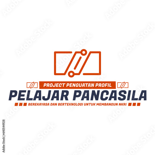 Logo Project Penguatan Profil Pelajar Pancasila Sub Theme Berekayasa dan Berteknologi untuk Kemajuan Indonesia photo