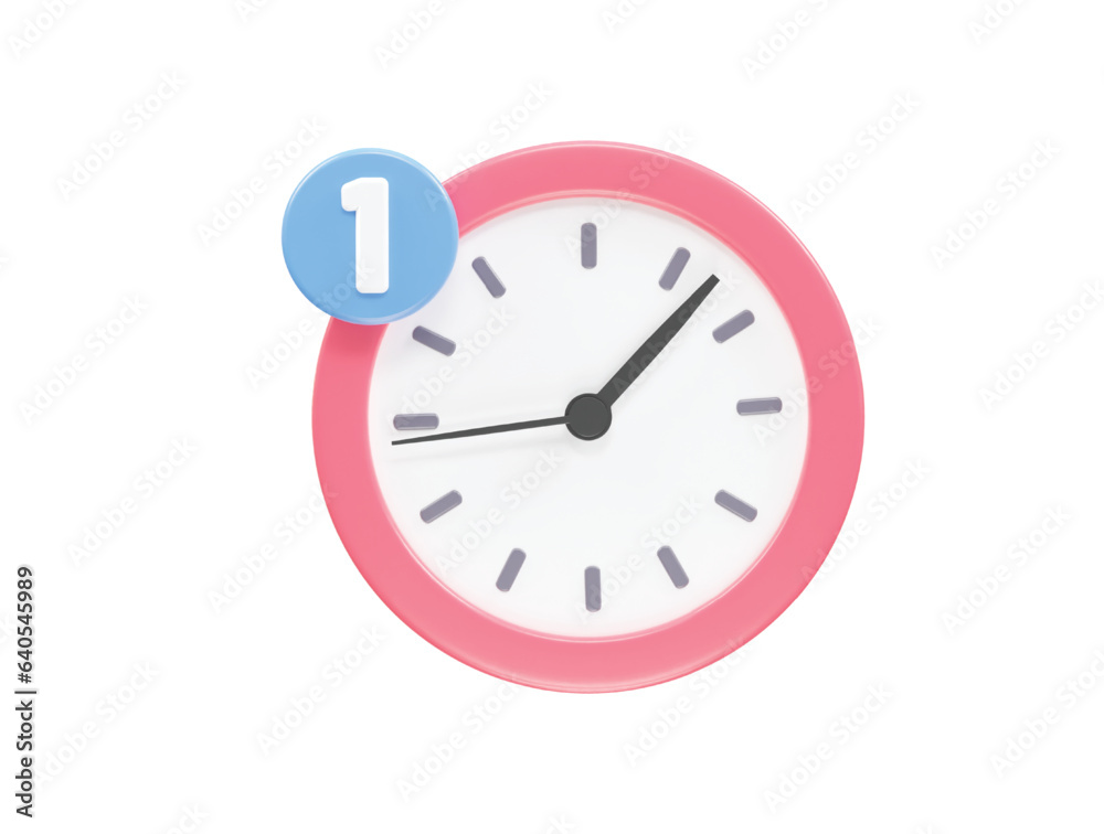 Watch icon 3d rendering vector illustration Watch icon 3d rendering vector illustration