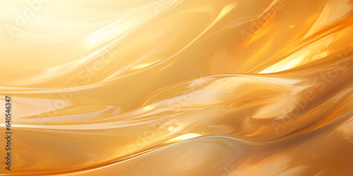 Golden energy vortex, Background wallpaper, banner, holographic neon waves, liquid gold, lifestream, panorama, Golden energy, The Energy Stream Series, Generative AI