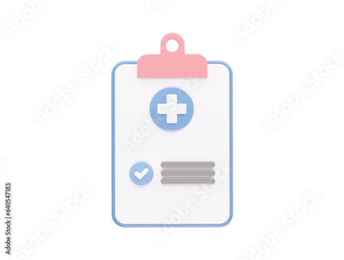 Medical icon 3d rendering illustration vector transparent