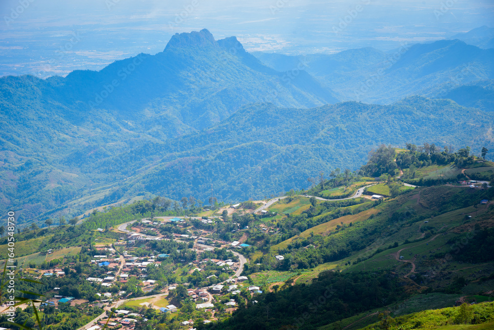 Fototapeta premium Beautiful nature landscape from mountain view