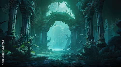 Lost civilization's underwater ruins