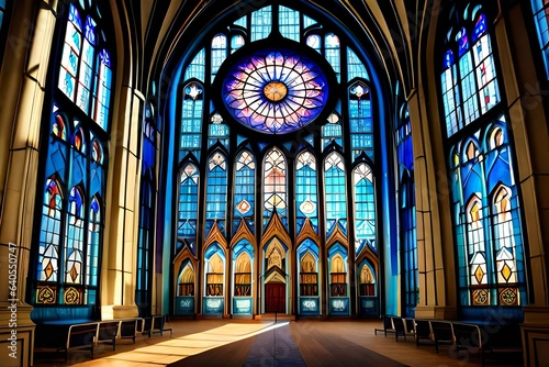 stained glass window in church