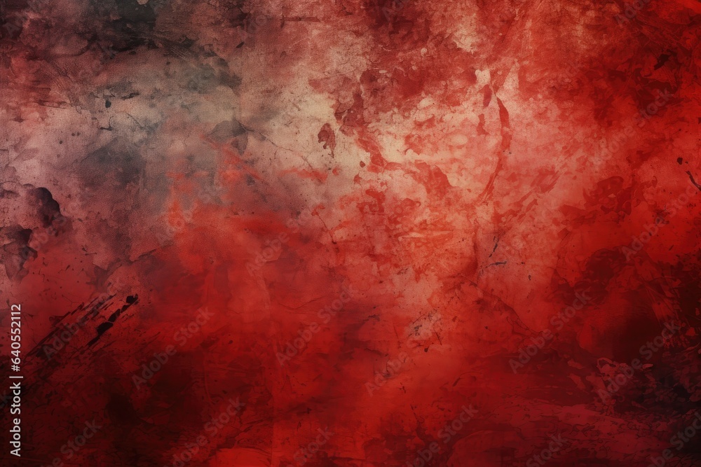 Red grunge background with space for text or image. Abstract texture, Abstract Grunge Decorative Red background, AI Generated