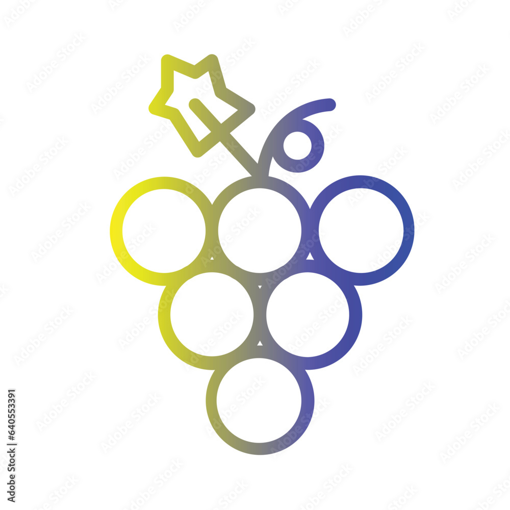 Fruit Grape Tropical Gradient Icon Fruit Grape Tropical Gradient Icon